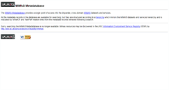 Desktop Screenshot of metadata.mimas.ac.uk
