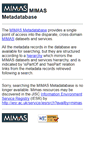 Mobile Screenshot of metadata.mimas.ac.uk