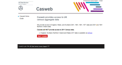 Desktop Screenshot of casweb.mimas.ac.uk